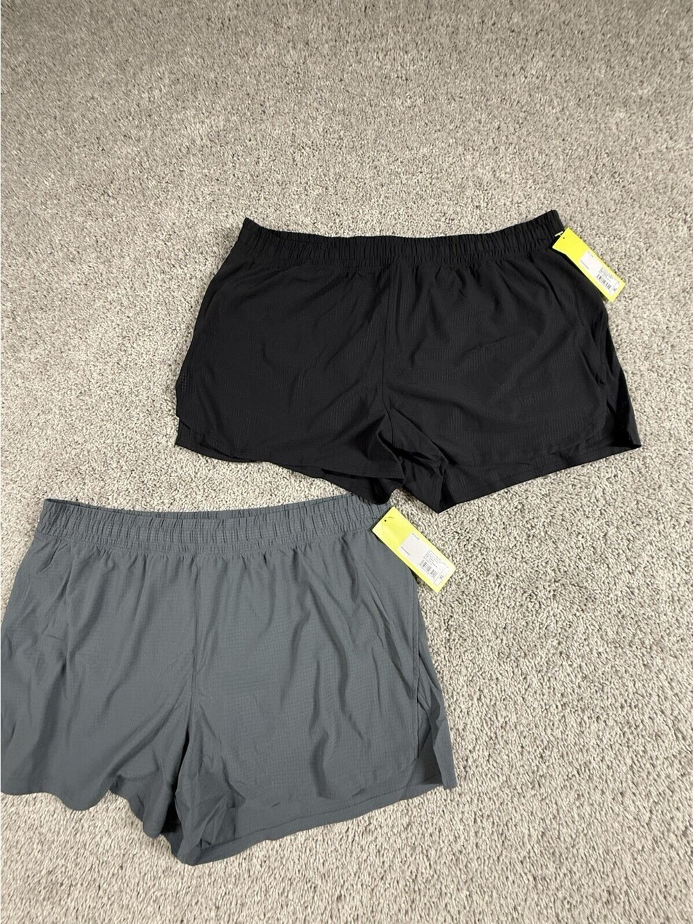 NWT All In Motion Men’s Running Shorts With Lining 2 Pairs Size X-Large 3”